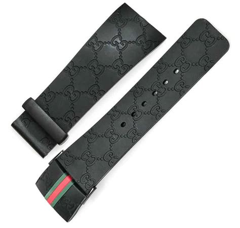 gucci digital black green red rubber strap watch|authentic Gucci rubber watch bands.